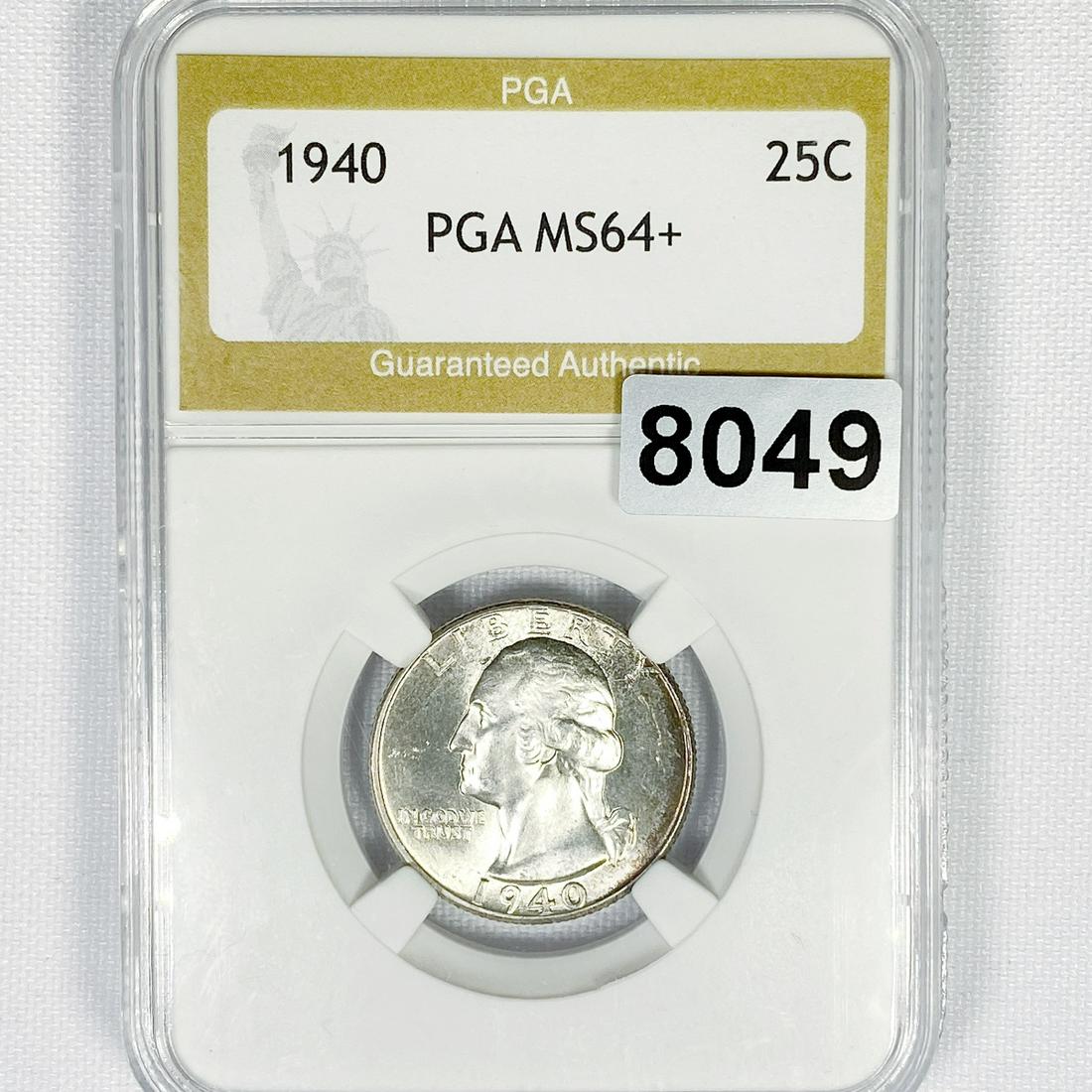 1940 Washington Silver Quarter PGA - MS64+ (1 of 2)