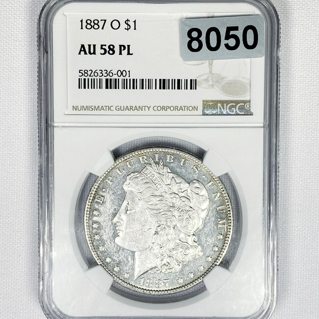 1887-O Morgan Silver Dollar NGC - AU58 PL (1 of 2)