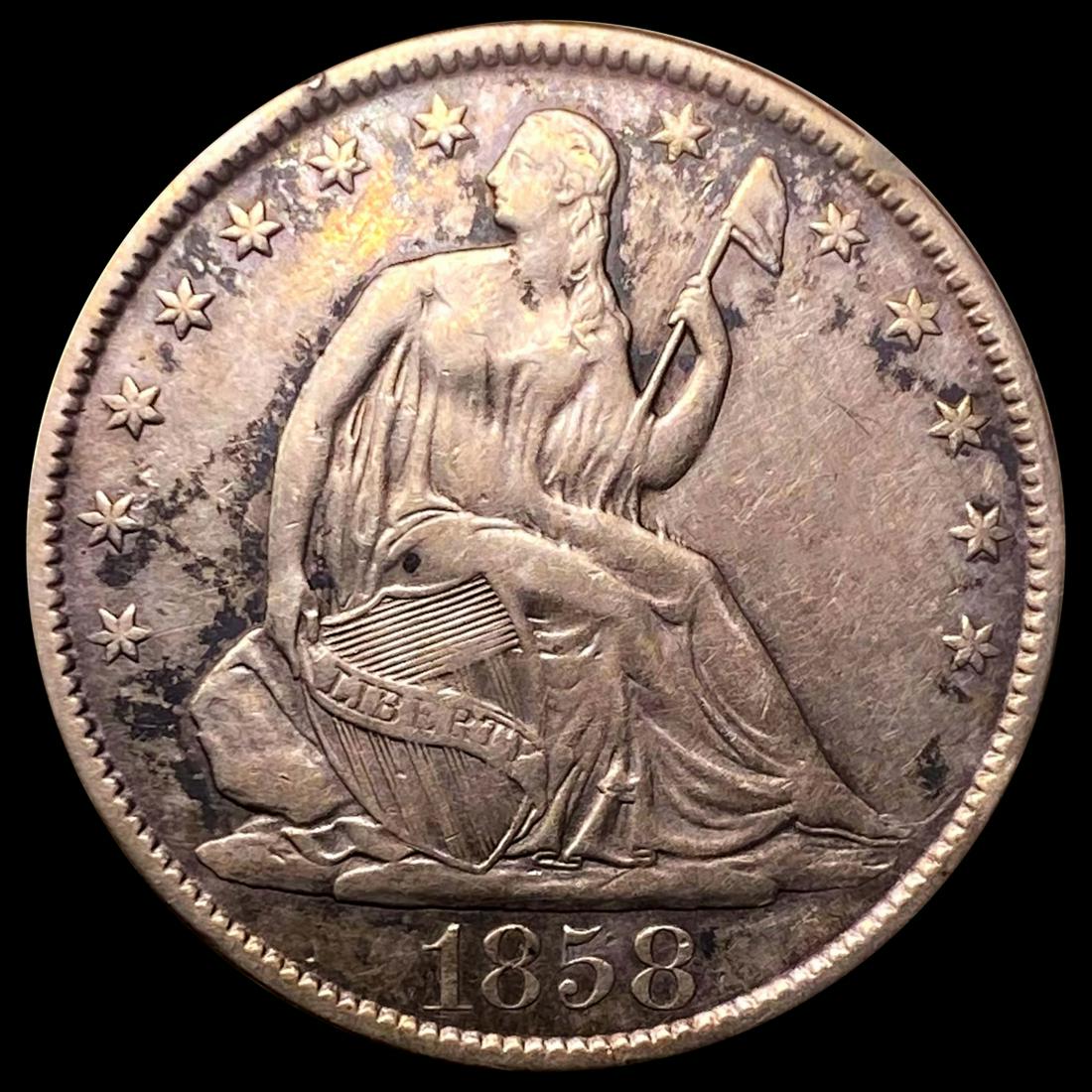 1858-O Seated Liberty Half Dollar UNCIRCULATED (1 of 2)