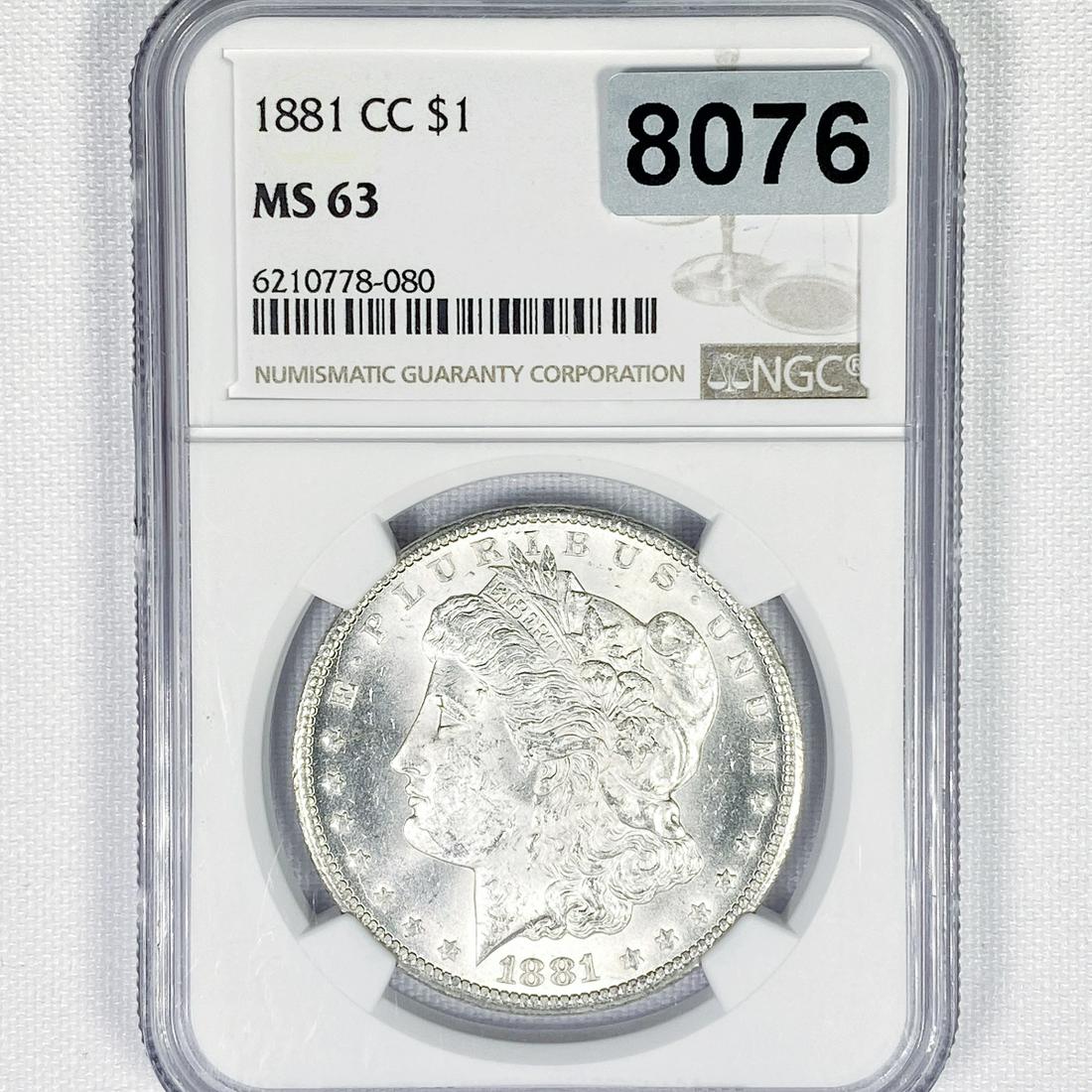 1881-CC Morgan Silver Dollar NGC - MS63 (1 of 2)