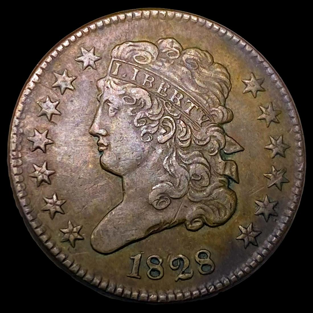 1828 Classic Head Half Cent NEARLY UNCIRCULATED (1 of 2)