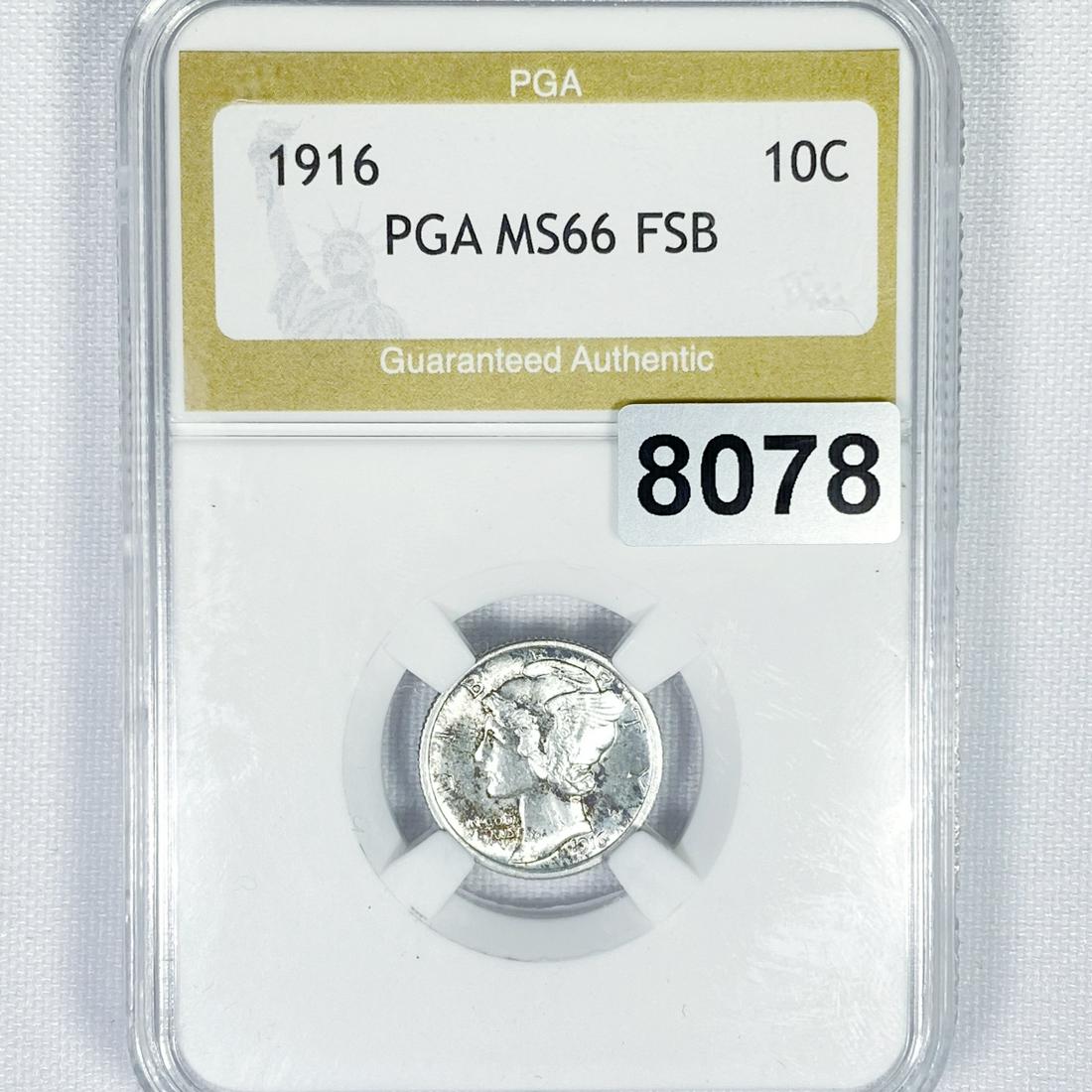 1916 Mercury Dime PGA - MS66FSB (1 of 2)