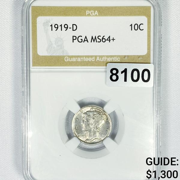 1919-D Mercury Dime PGA - MS64+ (1 of 2)