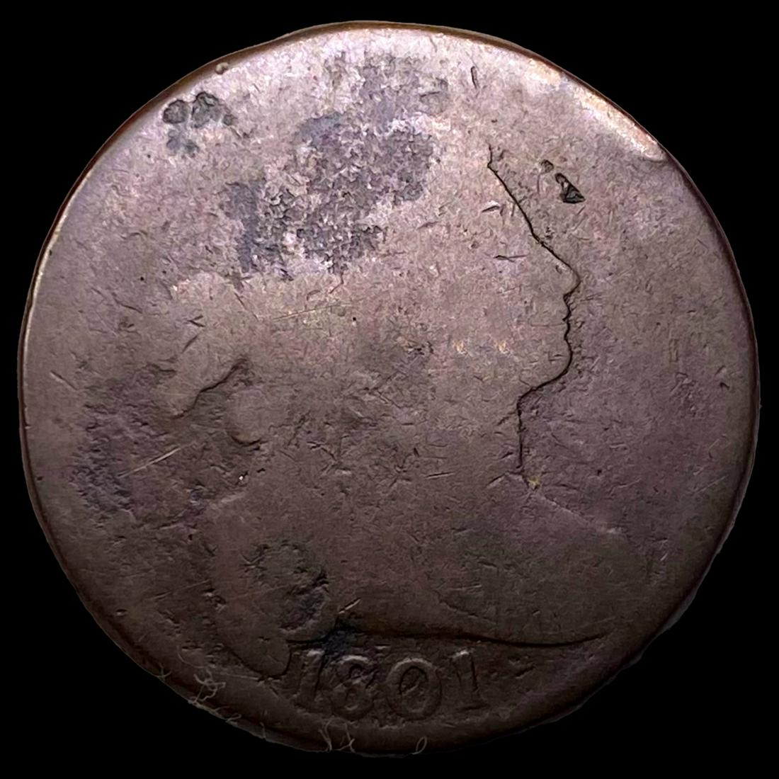 1801 Draped Bust Large Cent NICELY CIRCULATED (1 of 2)