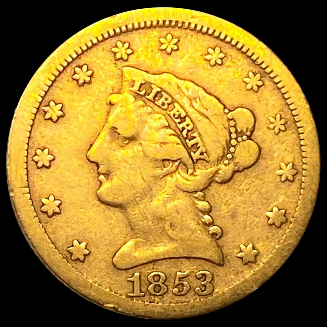 1853 $2.50 Gold Quarter Eagle NICELY CIRCULATED (1 of 2)