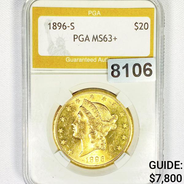 1896-S $20 Gold Double Eagle PGA - MS63+ (1 of 2)