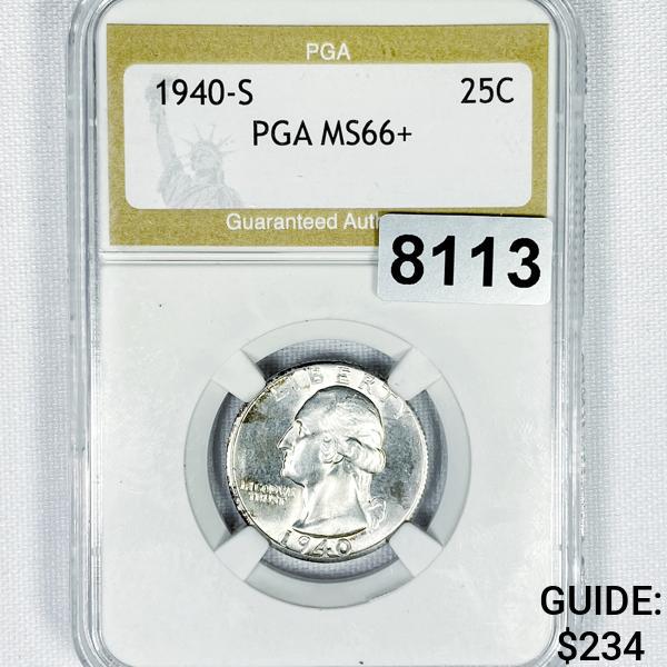 1940-S Washington Silver Quarter PGA - MS66+ (1 of 2)