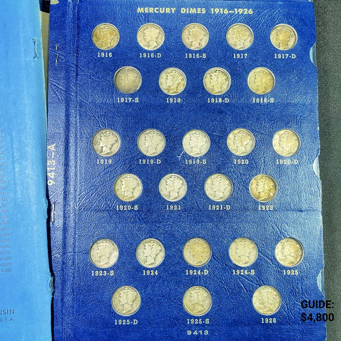 1916-1945 Mercury Dimes 52 Coins - (1 of 7)