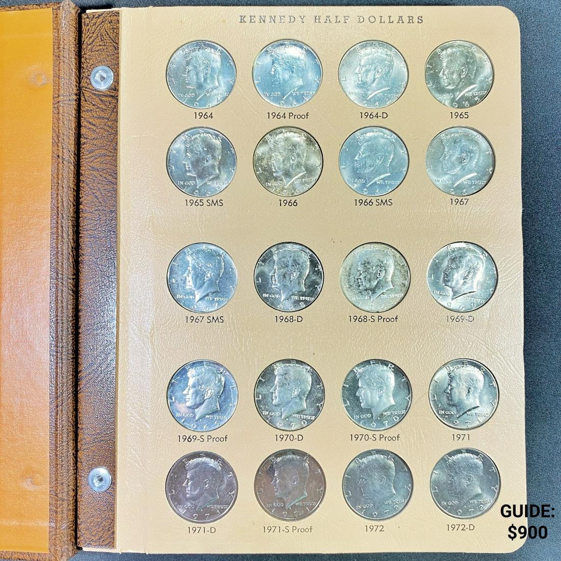 1964-2008 Kennedy Half Dollar - Book 129 Coins (1 of 15)
