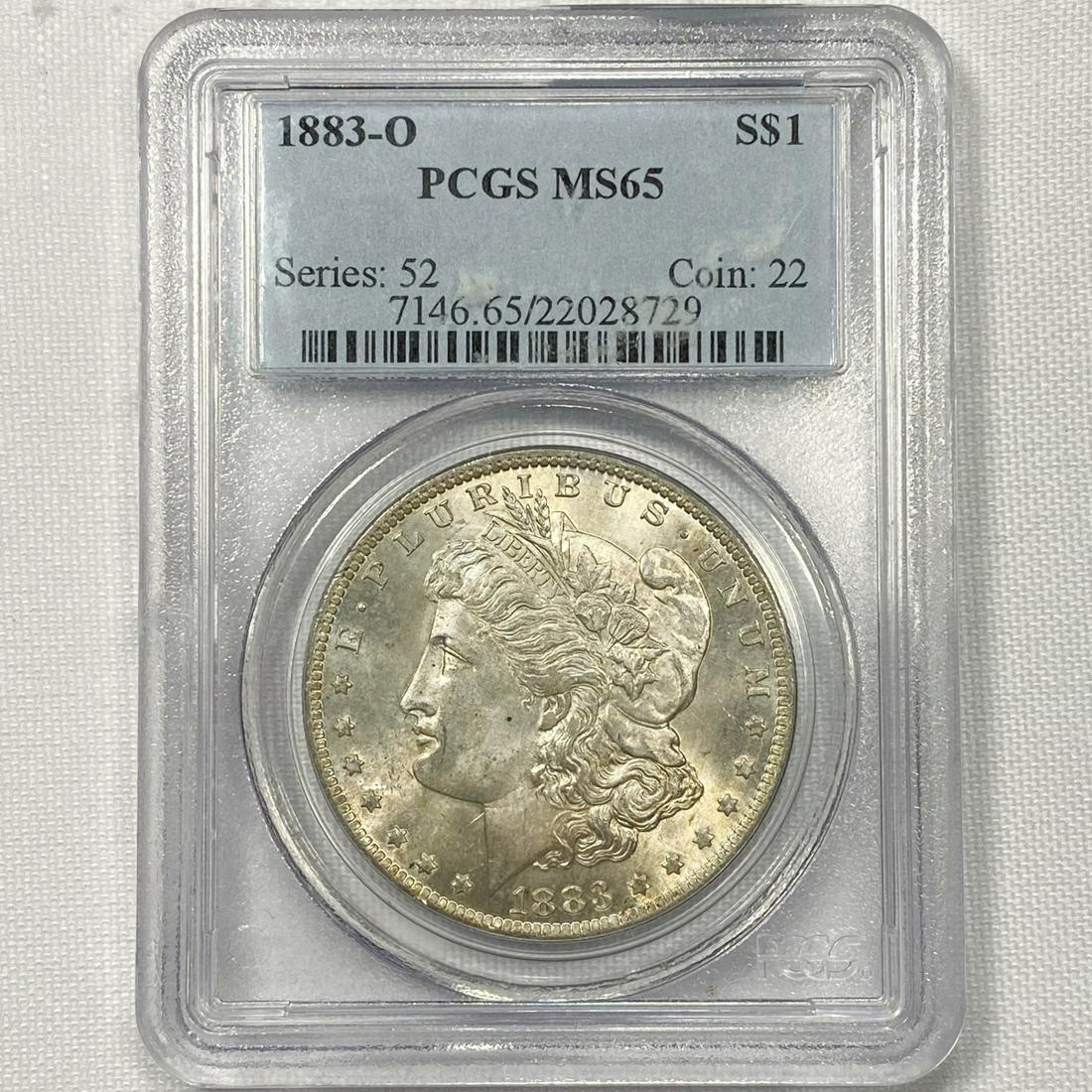 1883-O Morgan Silver Dollar PCGS - MS65 (1 of 2)