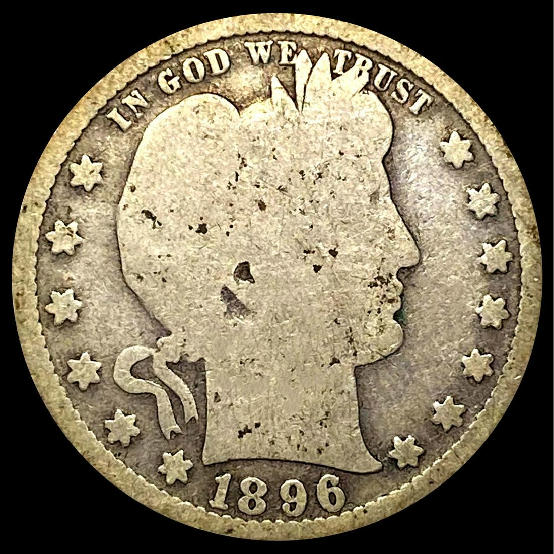 1896-S Barber Quarter NICELY CIRCULATED (1 of 2)