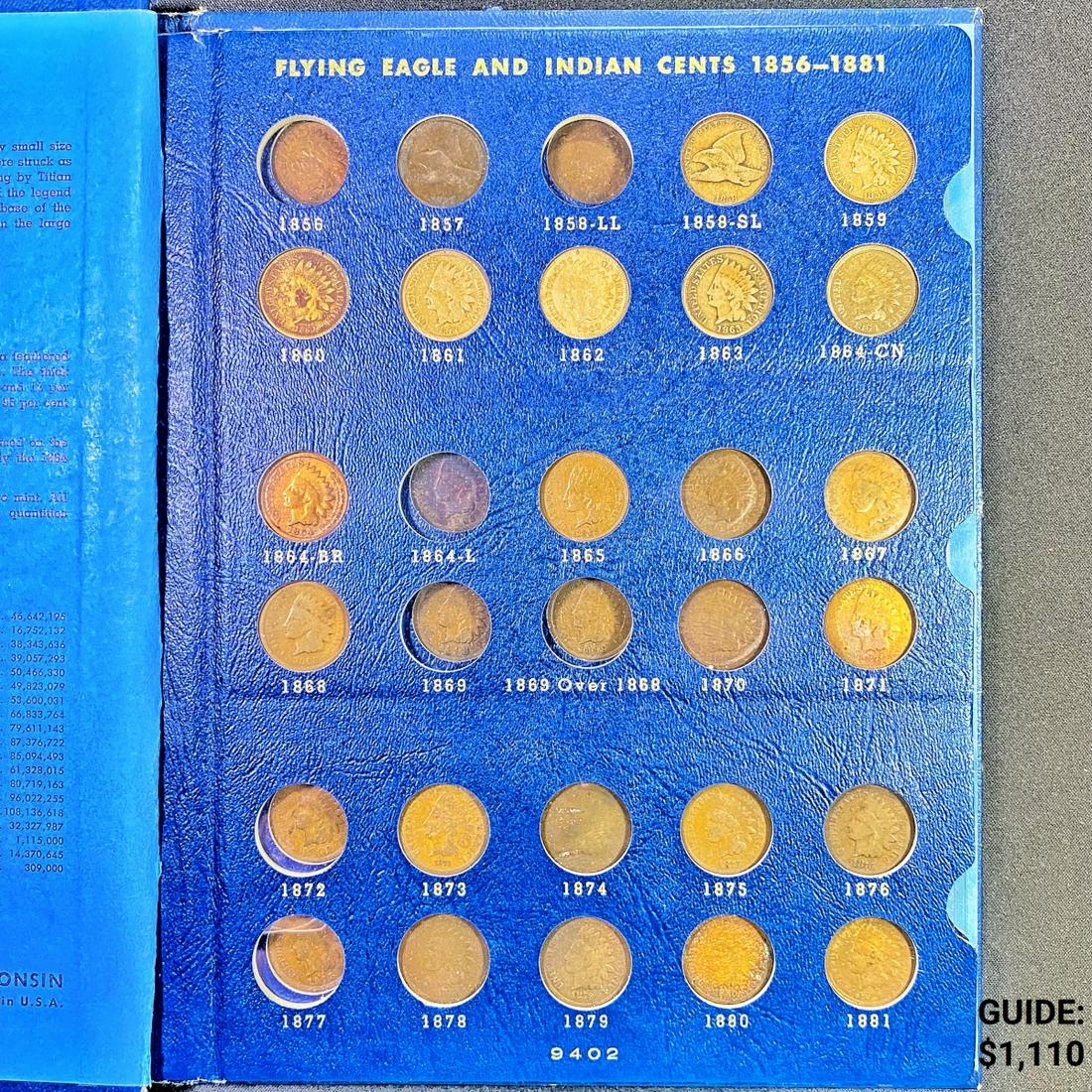 1857-1909 Indian Head Cent - Book 51 Coins (1 of 5)