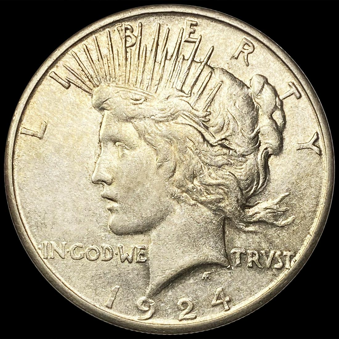 1924-S Silver Peace Dollar CLOSELY UNCIRCULATED (1 of 2)