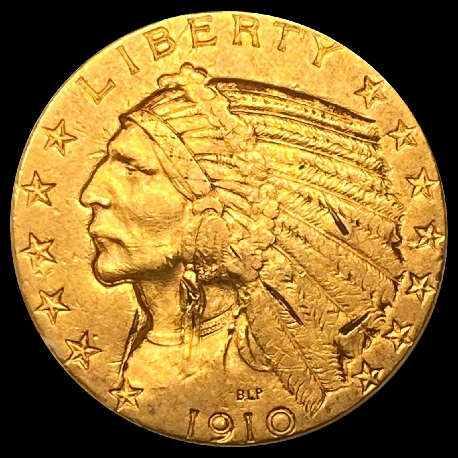 1910-S $5 Gold Half Eagle ABOUT UNCIRCULATED (1 of 2)
