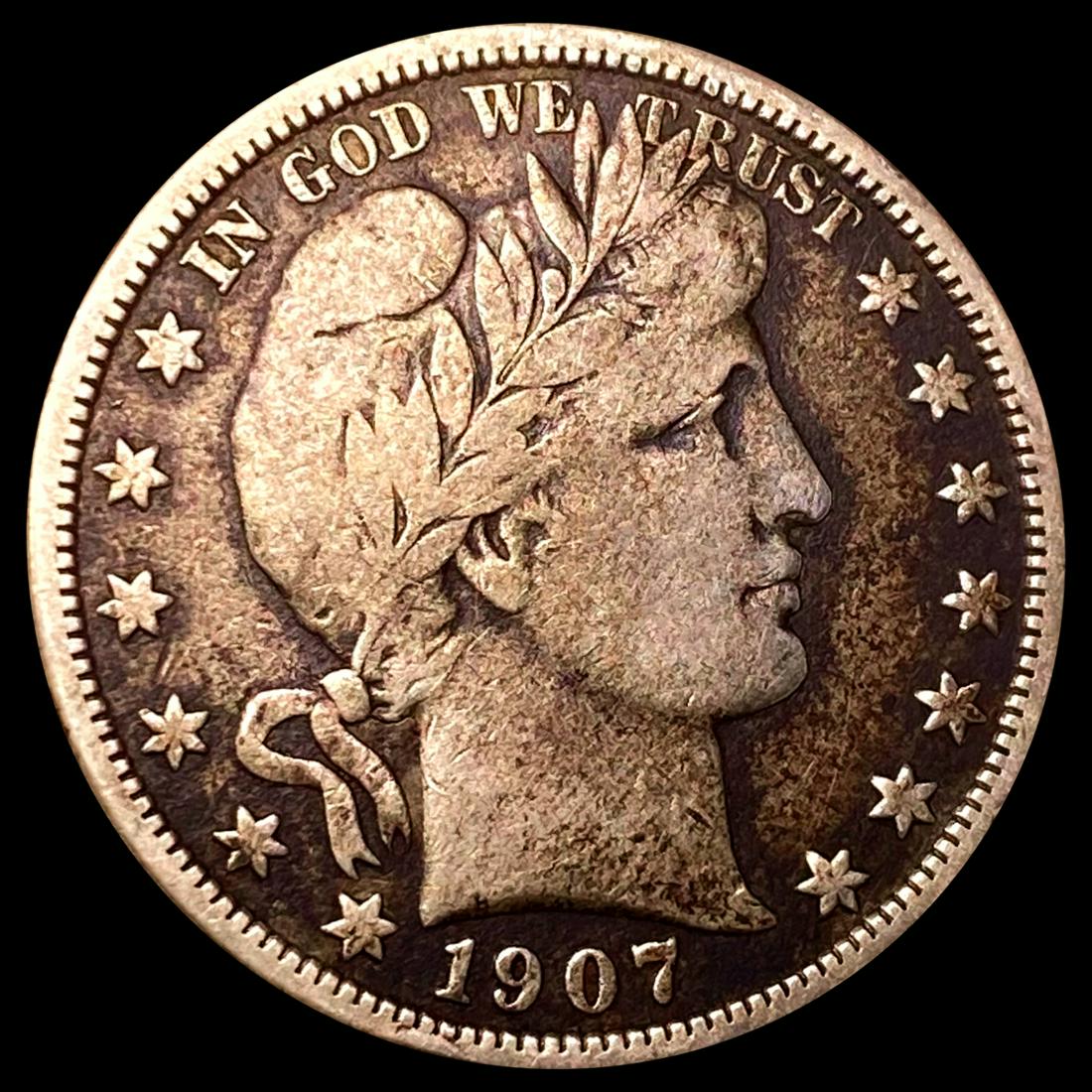 1907 Barber Half Dollar LIGHTLY CIRCULATED (1 of 2)