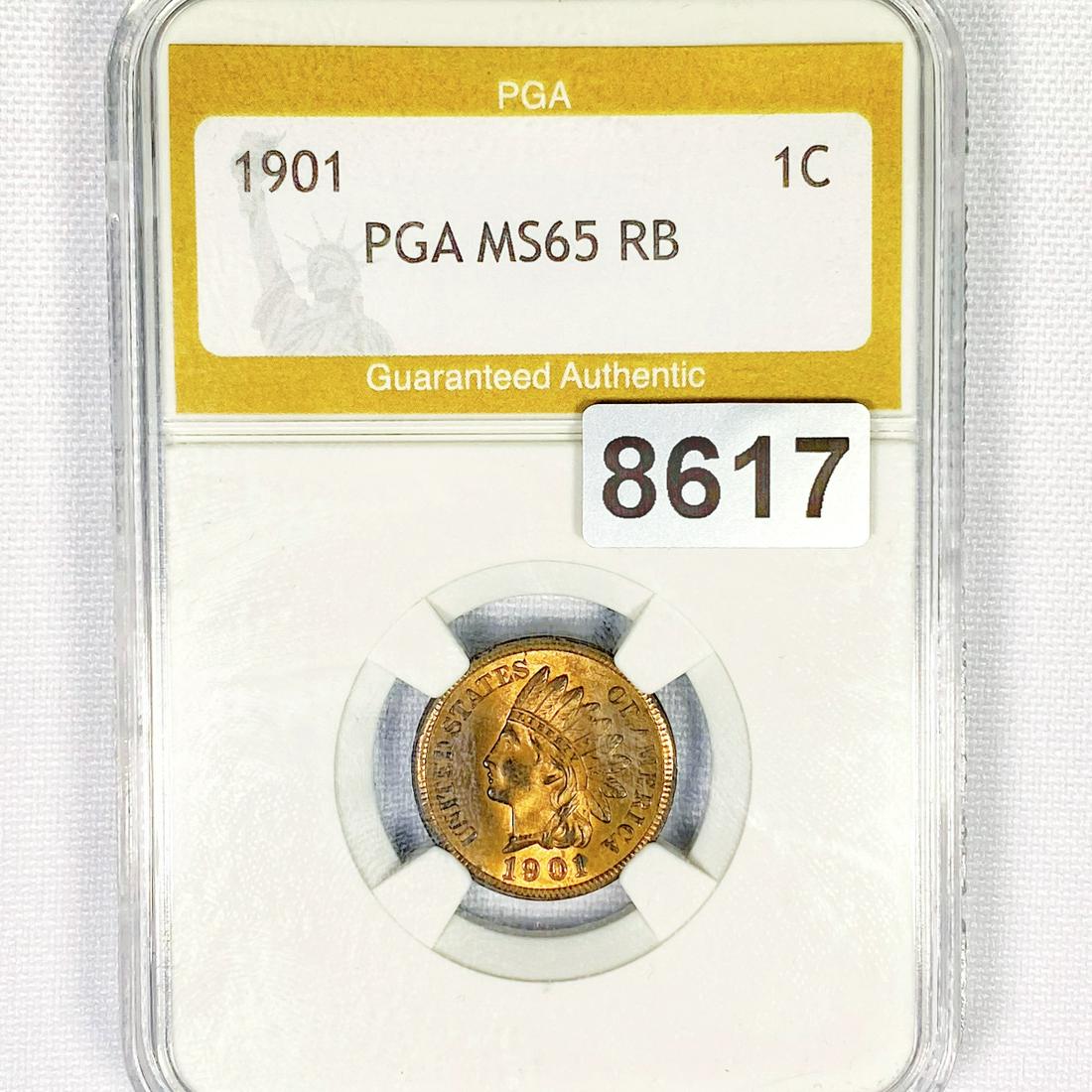 1901 Indian Head Cent PGA - MS65 RB (1 of 2)