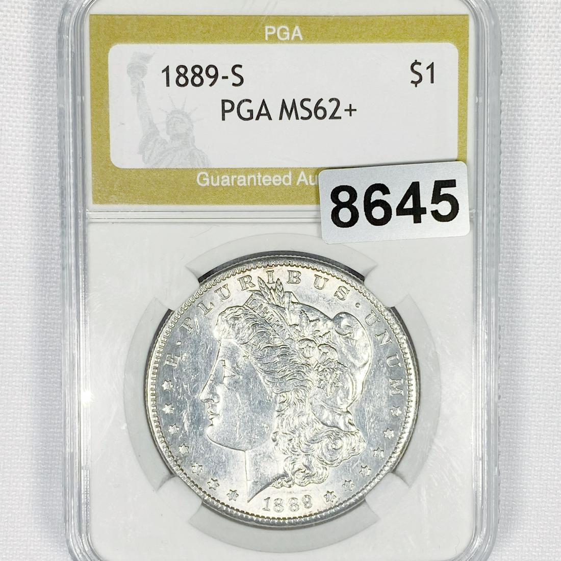 1889-S Morgan Silver Dollar PGA - MS62+ (1 of 2)