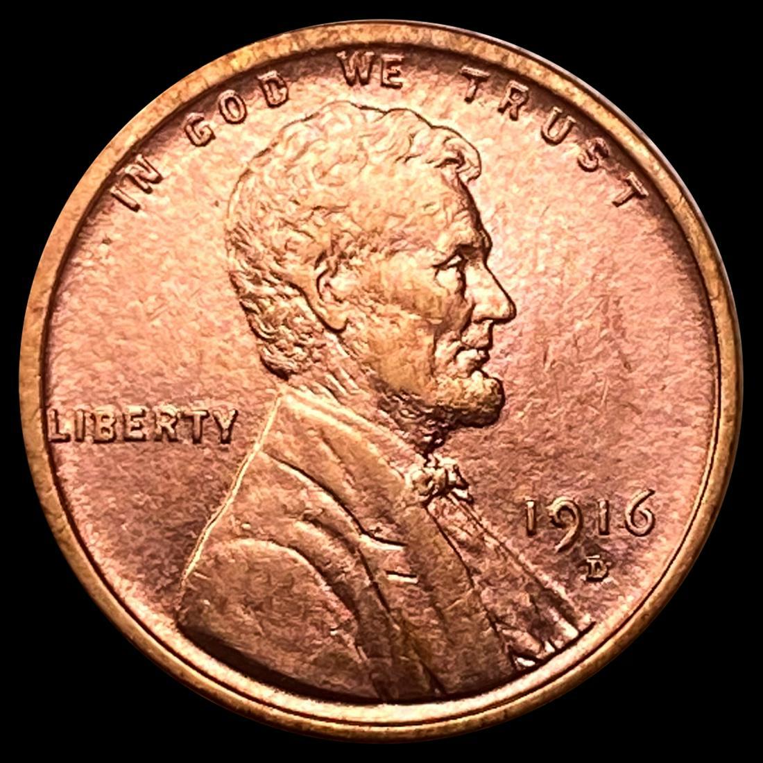1916-D RD Wheat Cent UNCIRCULATED (1 of 2)