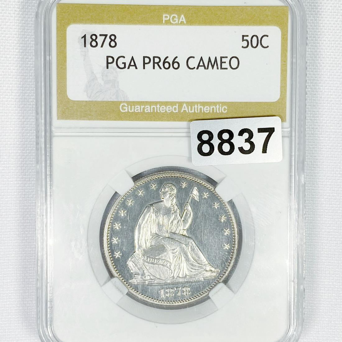 1878 Seated Liberty Half Dollar PGA - PR66 CAM (1 of 2)
