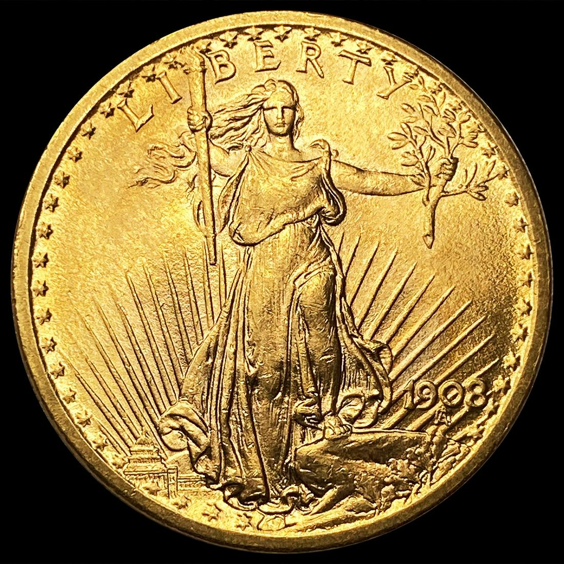 1908 $20 Gold Double Eagle UNCIRCULATED (1 of 2)