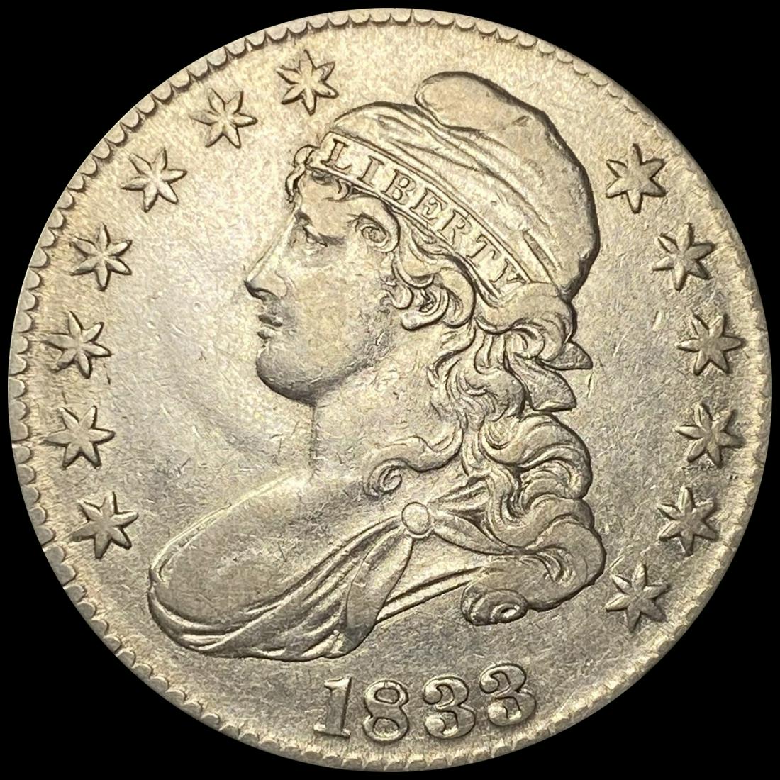 1833 Capped Bust Half Dollar ABOUT UNCIRCULATED (1 of 2)