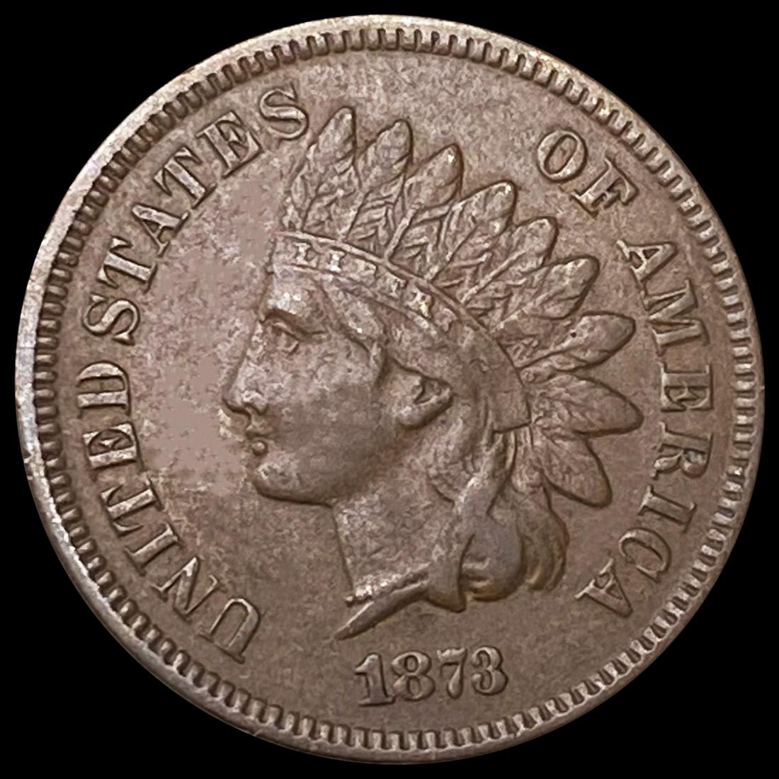 1873 Indian Head Cent ABOUT UNCIRCULATED (1 of 2)