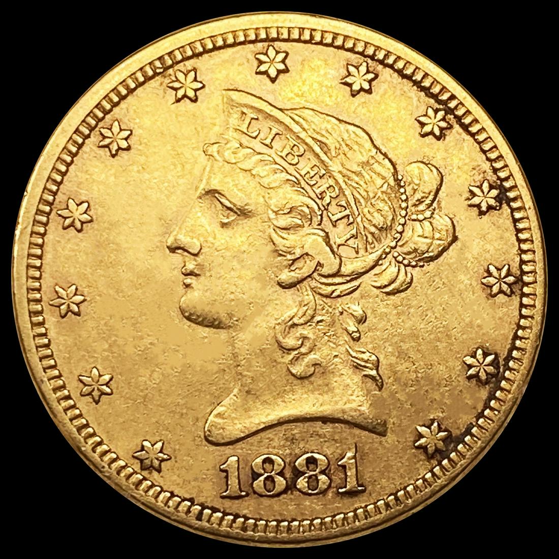 1881 $10 Gold Eagle ABOUT UNCIRCULATED (1 of 2)