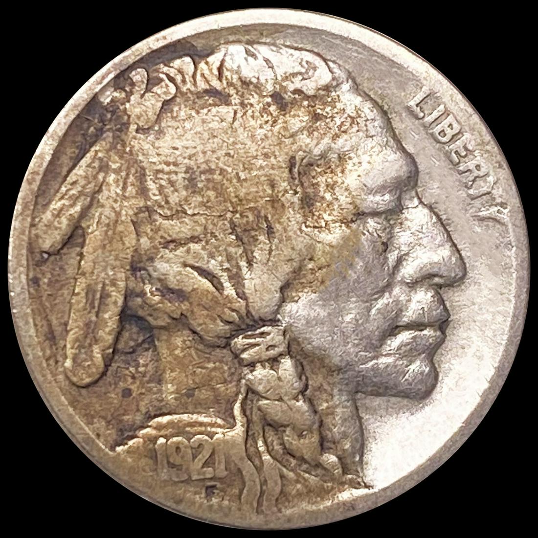 1921-S Buffalo Nickel ABOUT UNCIRCULATED (1 of 2)