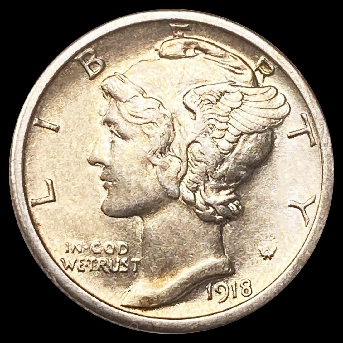 1918-S Mercury Dime CLOSELY UNCIRCULATED (1 of 2)
