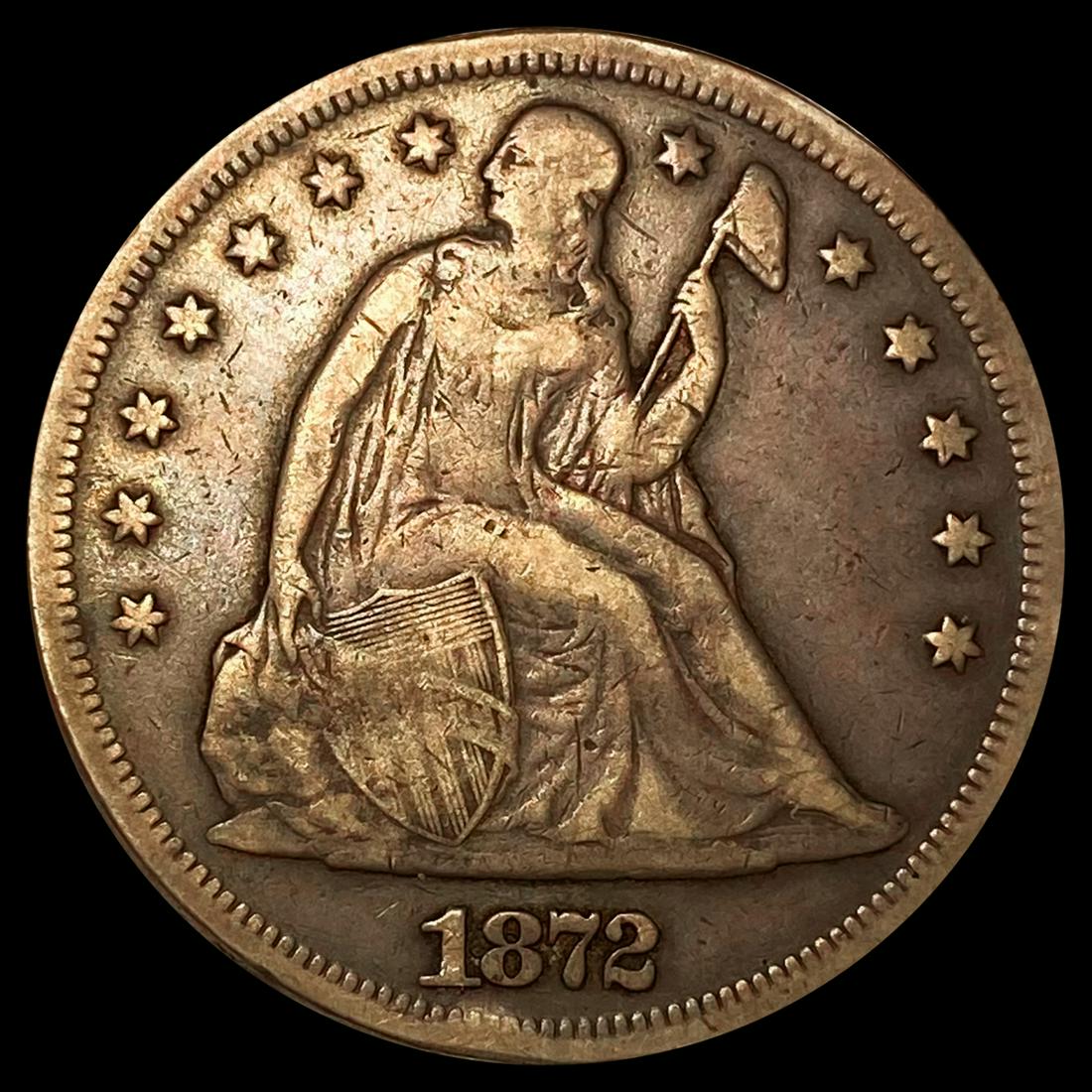 1872 Seated Liberty Dollar ABOUT UNCIRCULATED (1 of 2)