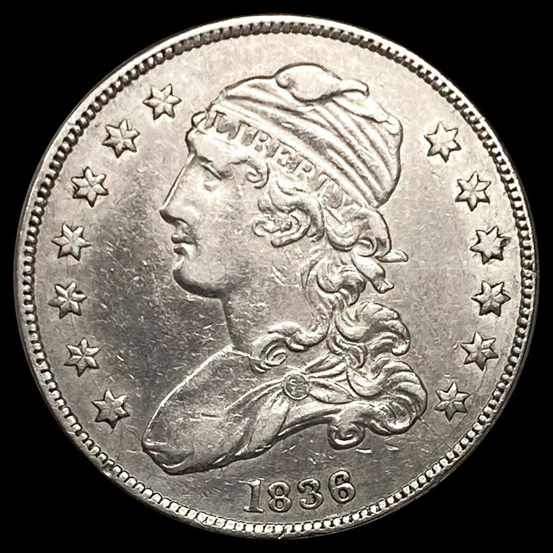 1836 Capped Bust Quarter CLOSELY UNCIRCULATED (1 of 2)