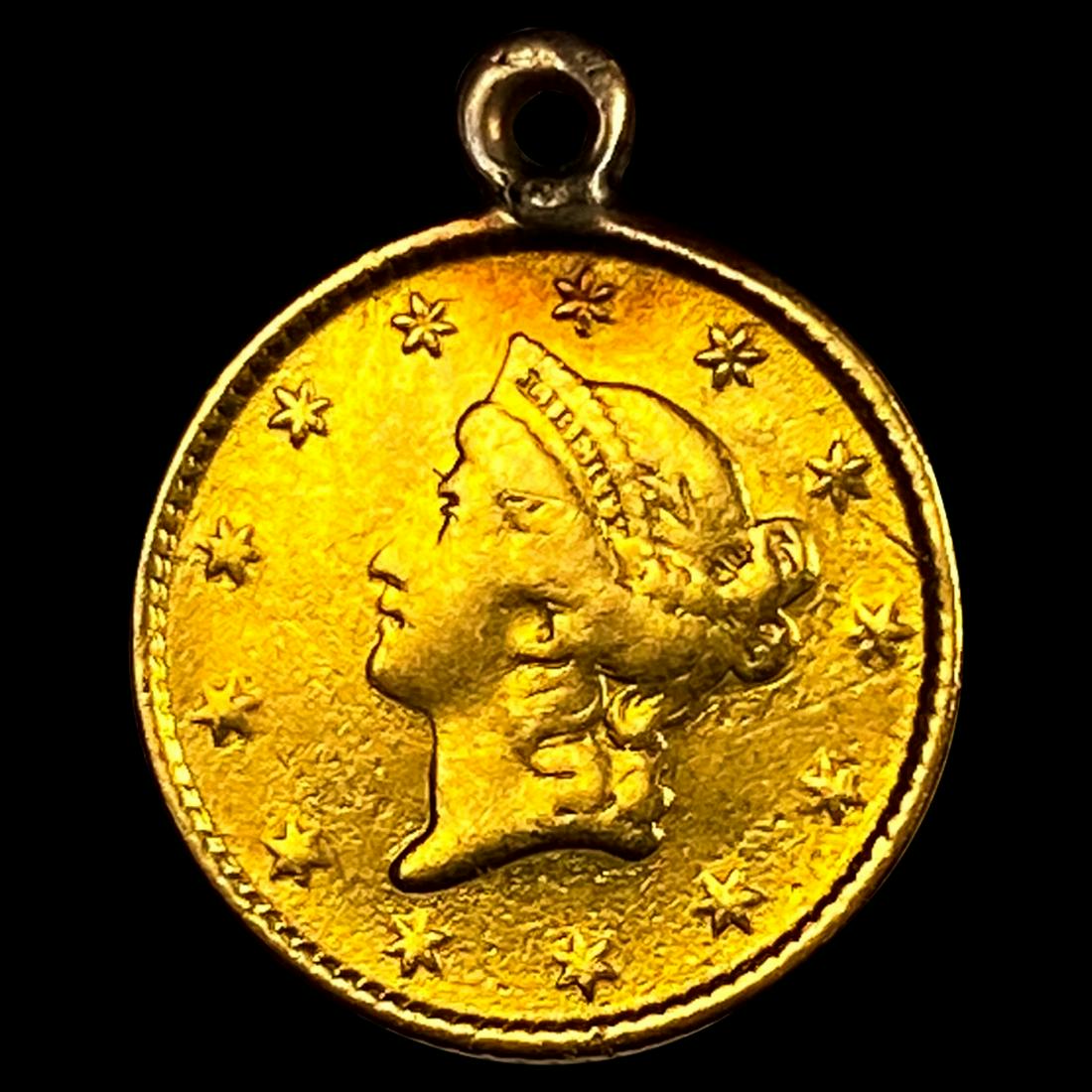 18?? Gold Dollar Love Token CLOSELY UNCIRCULATED (1 of 2)