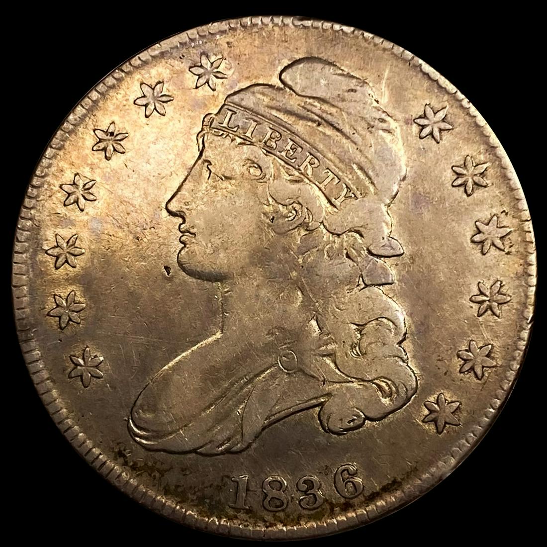 1836 Capped Bust Half Dollar LIGHTLY CIRCULATED (1 of 2)