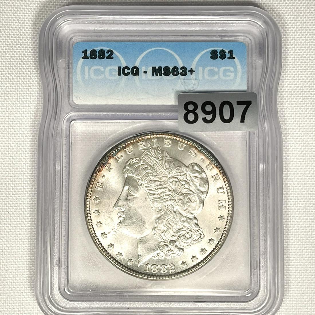 1882 Morgan Silver Dollar ICG - MS63+ (1 of 2)