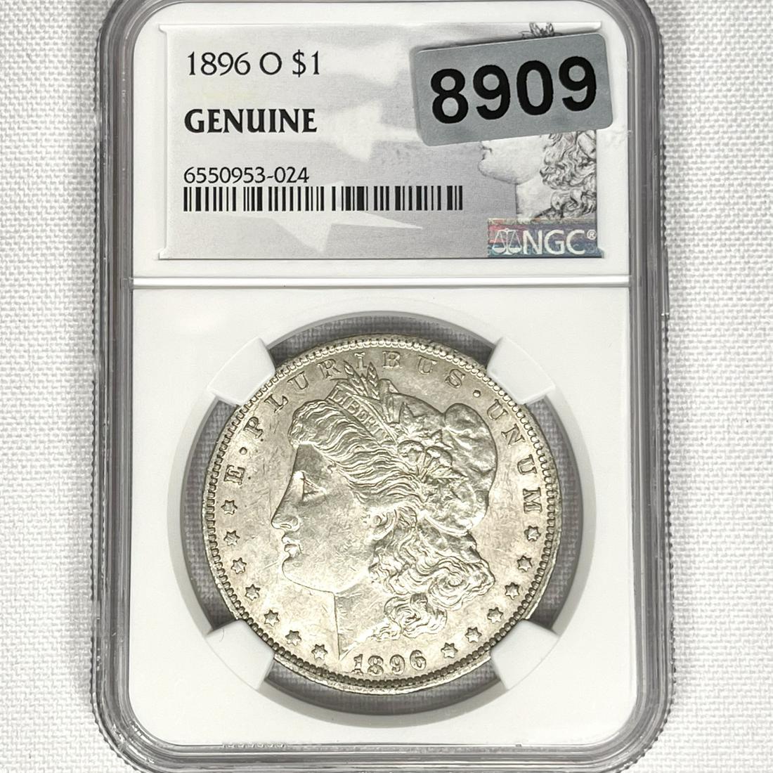 1896-O Morgan Silver Dollar NGC - MS60 (1 of 2)