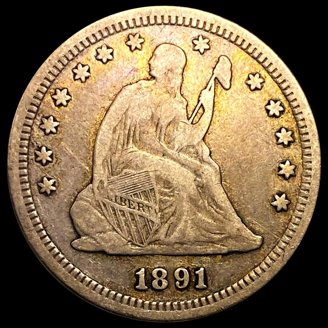 1891 Seated Liberty Quarter LIGHTLY CIRCULATED (1 of 2)