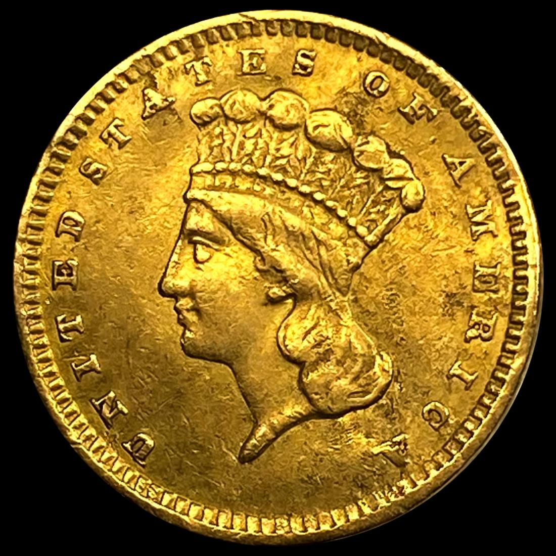 1857 Ty 3 Rare Gold Dollar CLOSELY UNCIRCULATED (1 of 2)