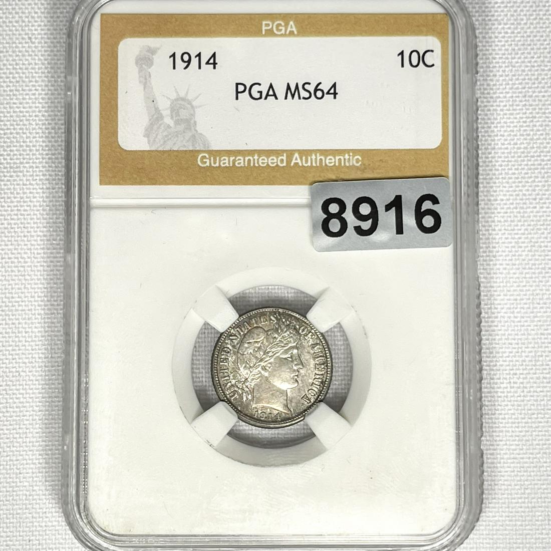 1914 Barber Dime PGA - MS64 (1 of 2)