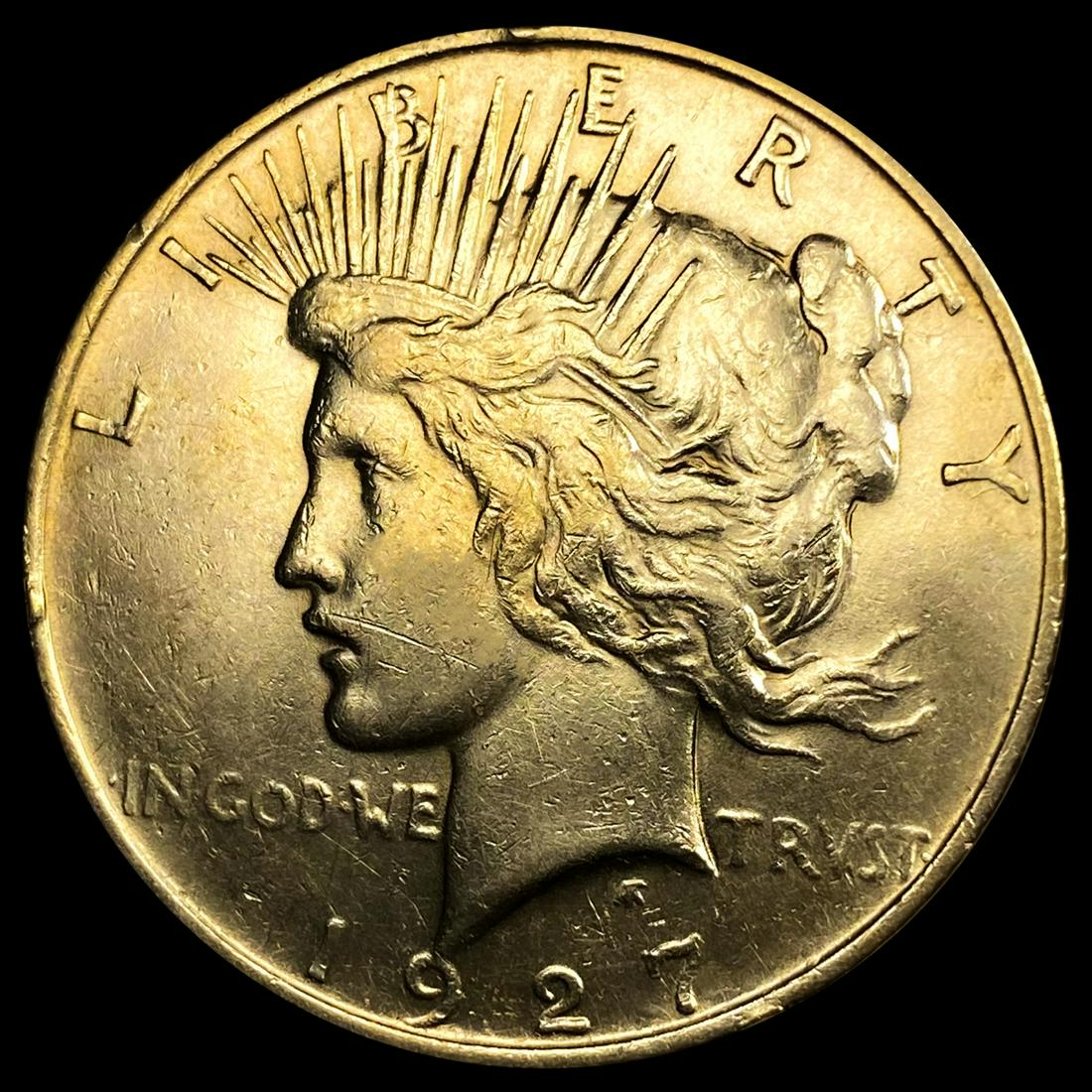 1927-D Silver Peace Dollar NEARLY UNCIRCULATED (1 of 2)