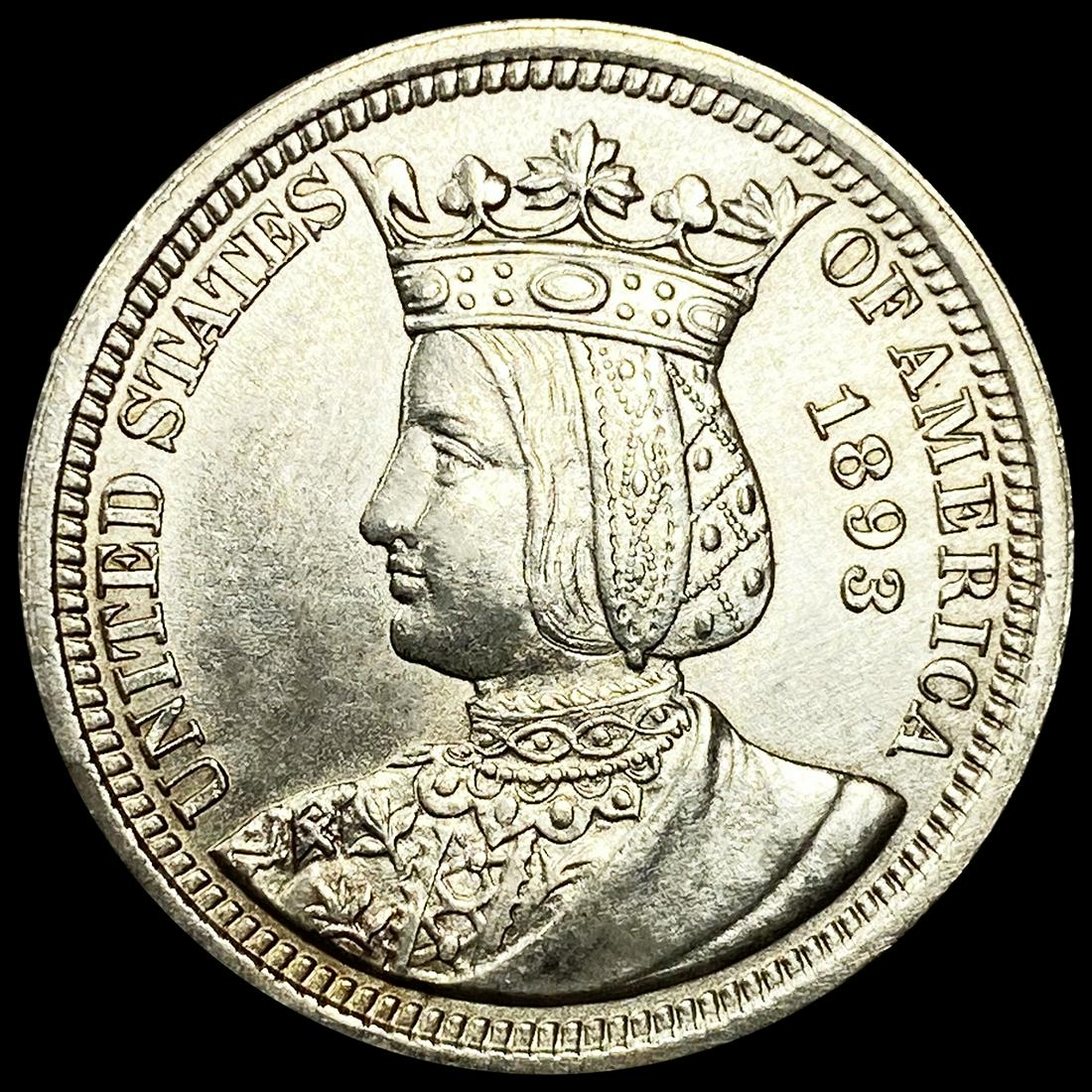 1893 Isabella Silver Quarter UNCIRCULATED (1 of 2)