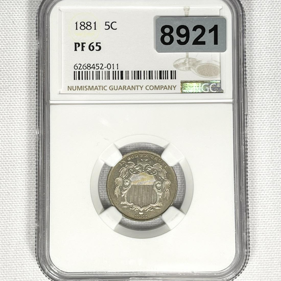 1881 Shield Nickel NGC - PF65 (1 of 2)