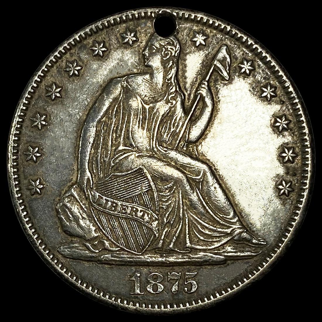 1875-CC Seated Liberty Half Dollar CLOSELY (1 of 2)