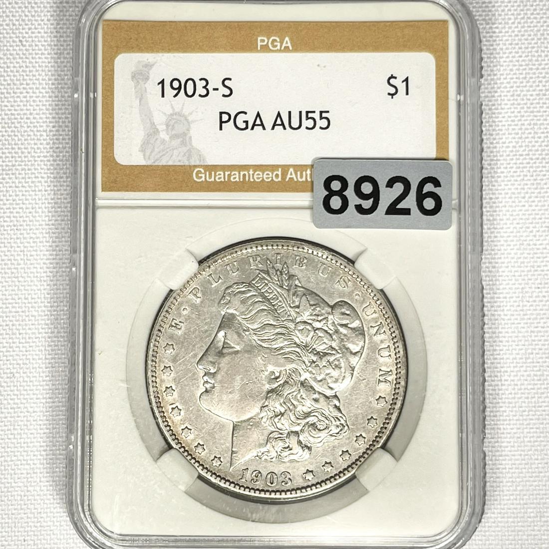 1903-S Morgan Silver Dollar PGA - AU55 (1 of 2)