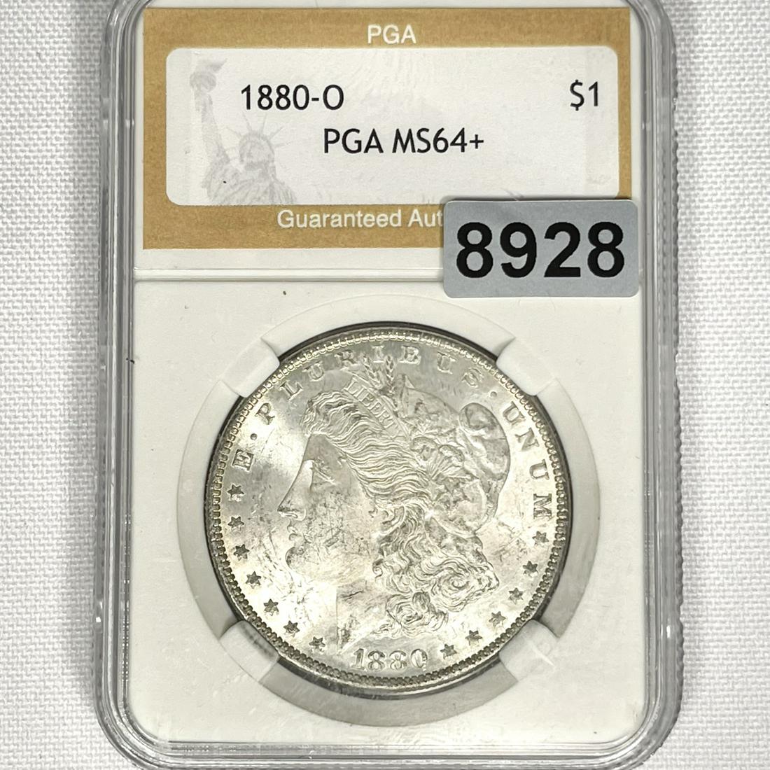 1880-O Morgan Silver Dollar PGA - MS64+ (1 of 2)