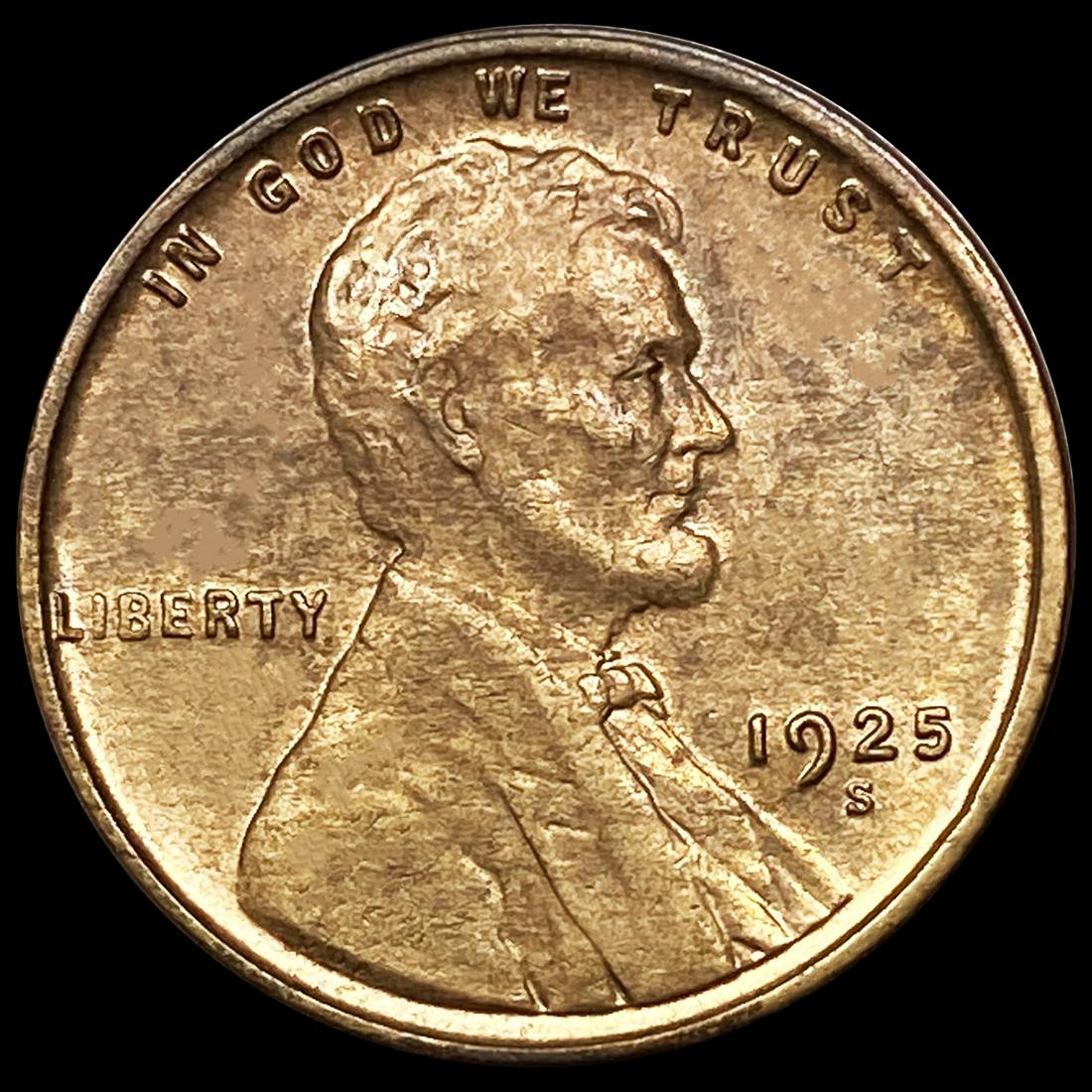 1925-S Wheat Cent CLOSELY UNCIRCULATED (1 of 2)