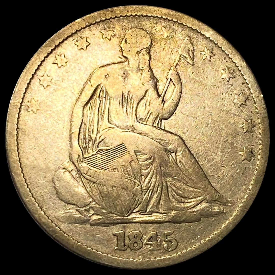 1845-O Seated Liberty Half Dollar NICELY (1 of 2)
