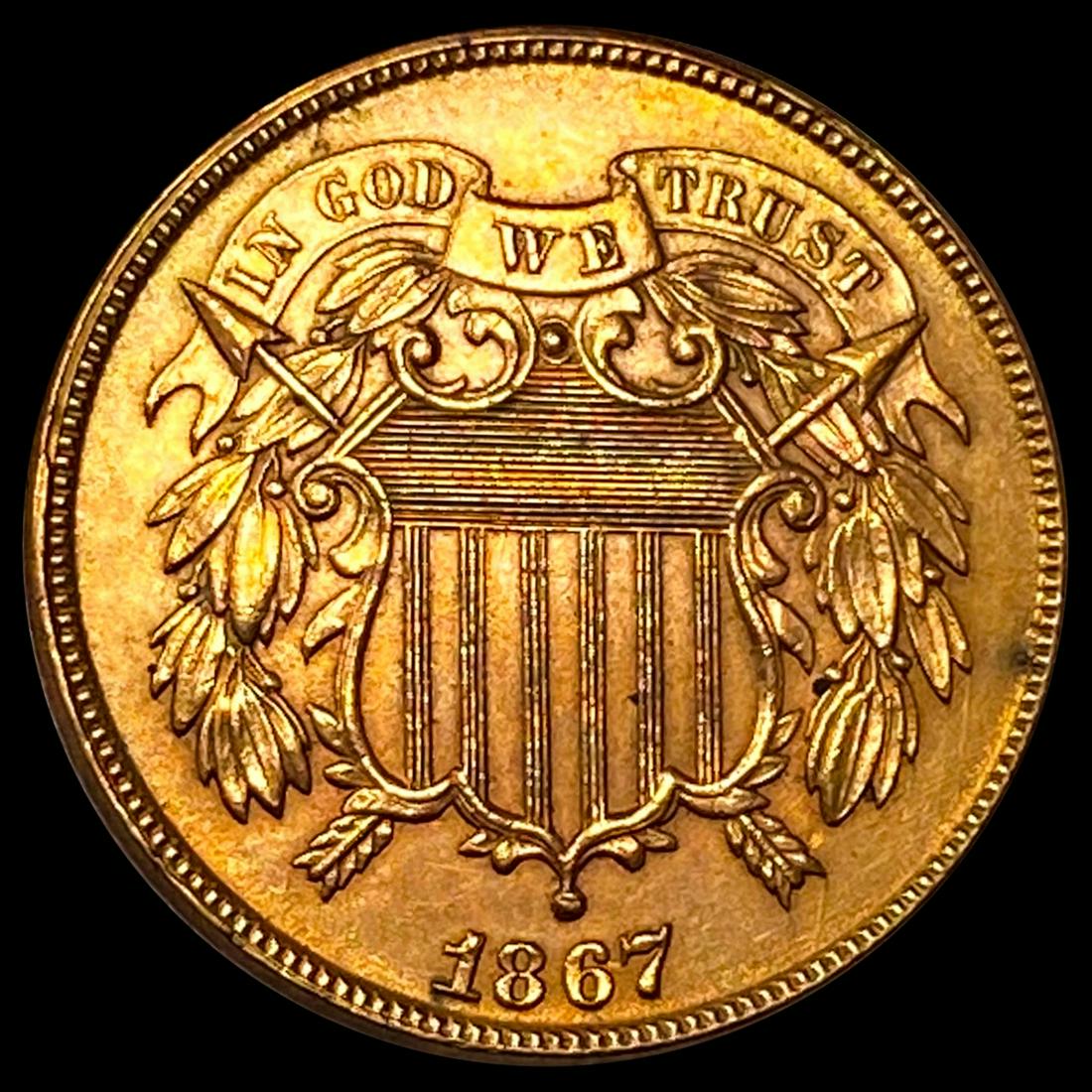 1867 Two Cent Piece UNCIRCULATED (1 of 2)