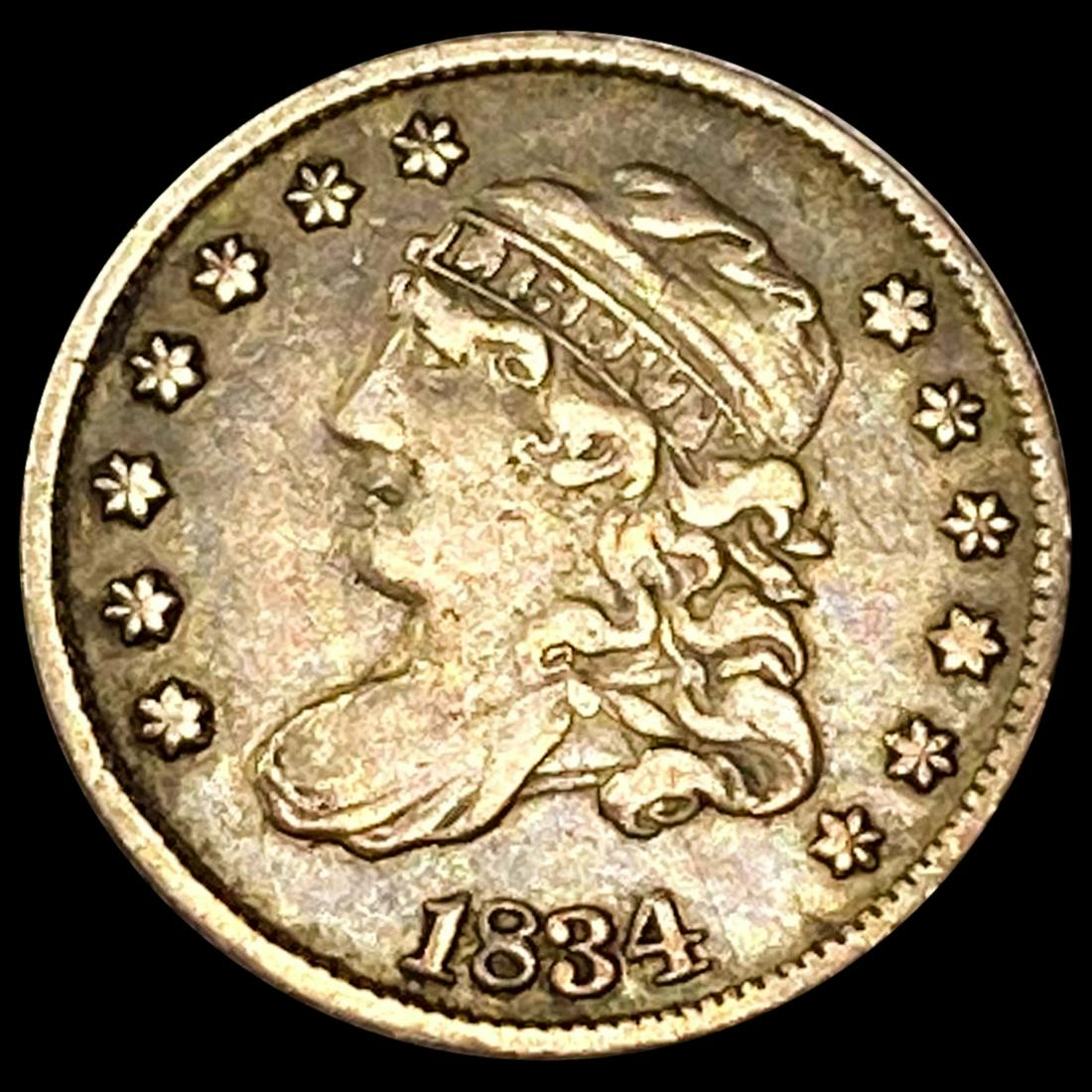 1834 Capped Bust Half Dime ABOUT UNCIRCULATED (1 of 2)
