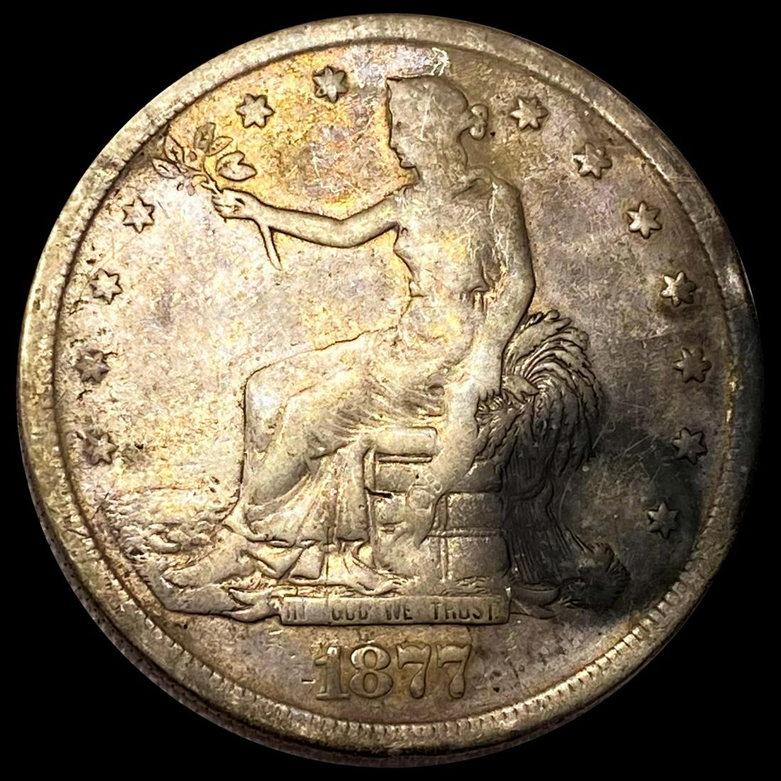 1877-S Silver Trade Dollar NICELY CIRCULATED (1 of 2)