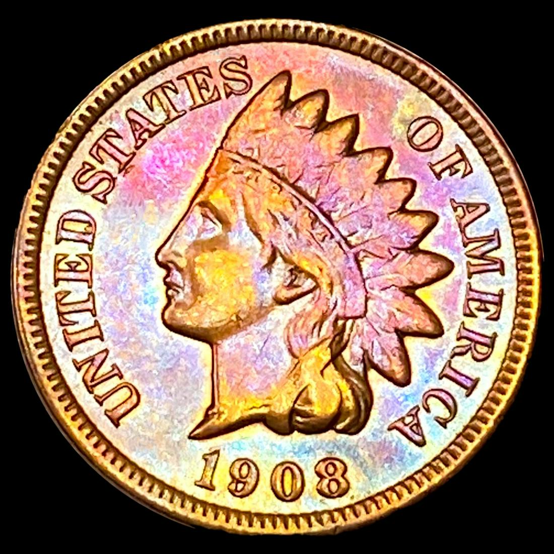 1908-S Indian Head Cent CLOSELY UNCIRCULATED (1 of 2)
